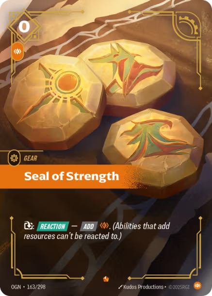 SEAL OF STRENGTH - OGN-163/298 (Foil)