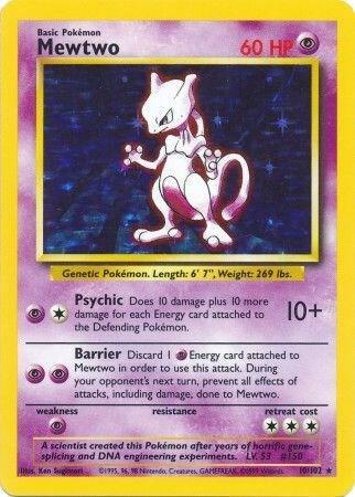Mewtwo - 10/102 - Rare Holo