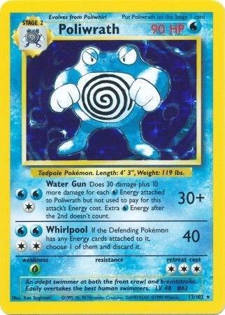Poliwrath - 13/102 - Rare Holo