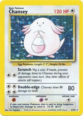 Chansey - 3/102 - Rare Holo