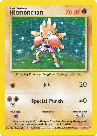 Hitmonchan - 7/102 - Rare Holo