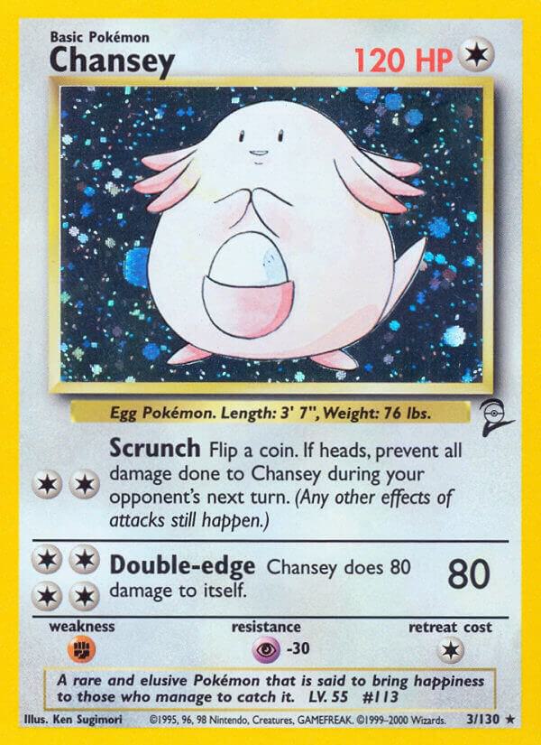 Chansey - 3/130 - Rare Holo