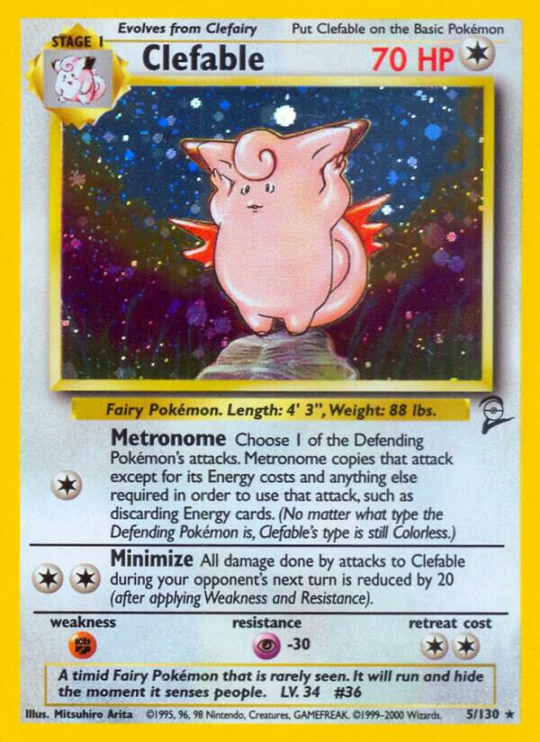 Clefable - 5/130 - Rare Holo