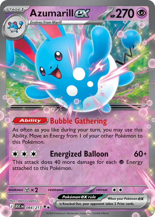 Azumarill ex - 084/217 - Double Rare