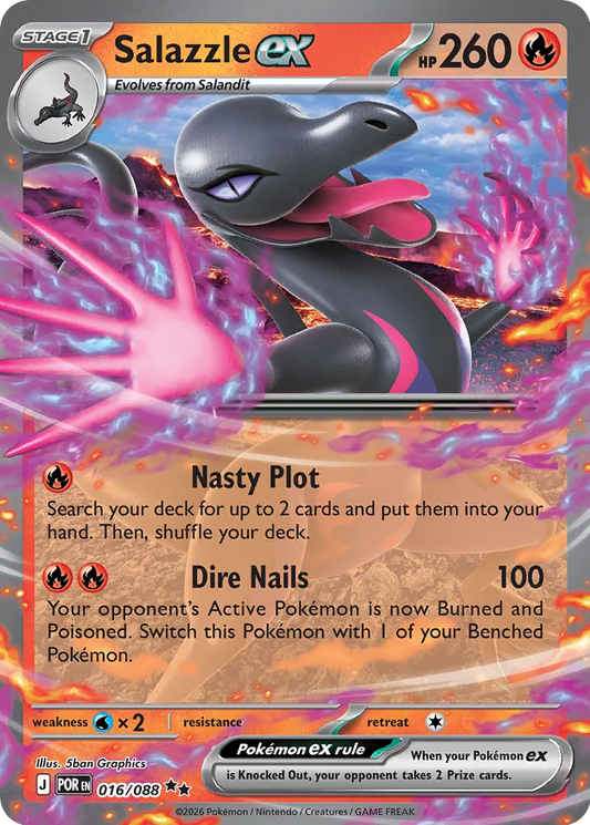Salazzle ex - 016/088 - Double Rare