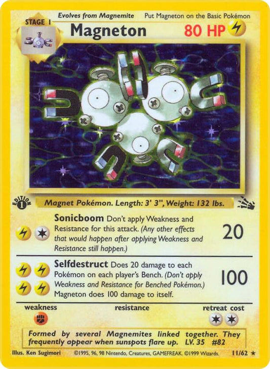 Magneton - 11/62 - Unlimited Holofoil Rare Holo