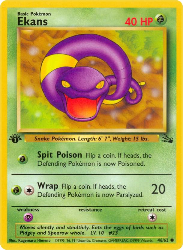 Ekans - 46/62 - 1st Edition Common