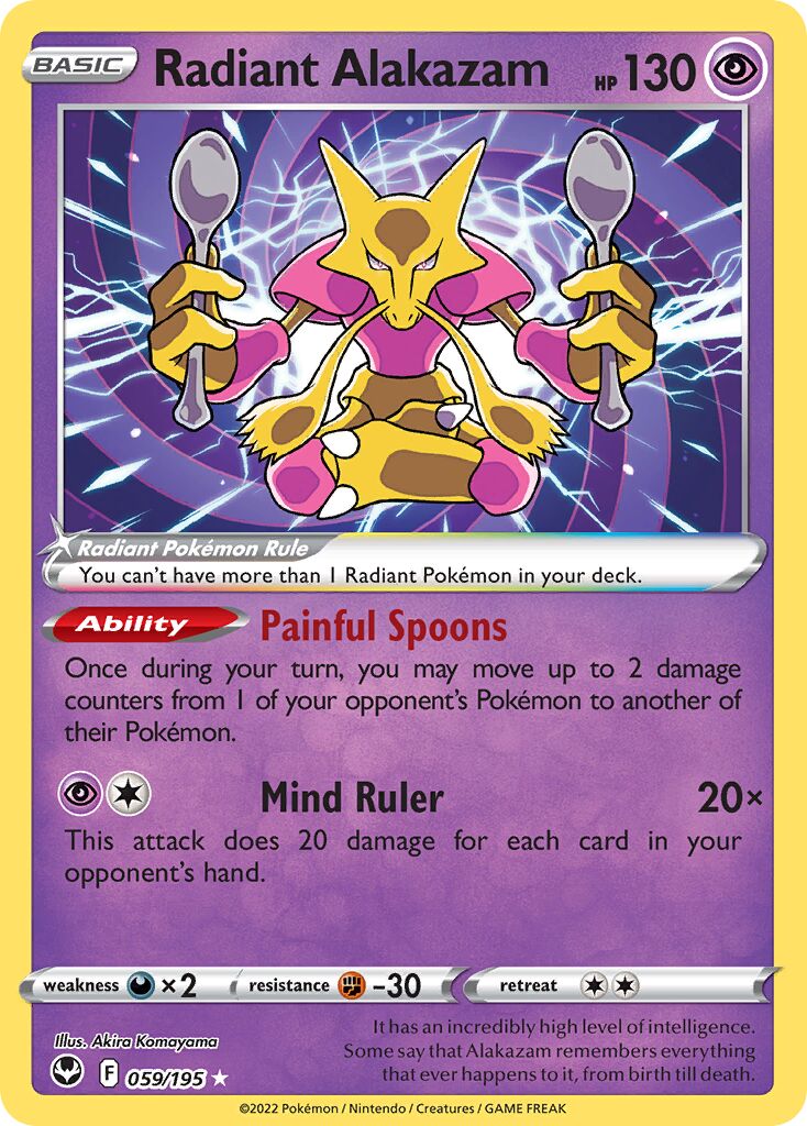 Radiant Alakazam - 059/195 - Radiant Rare