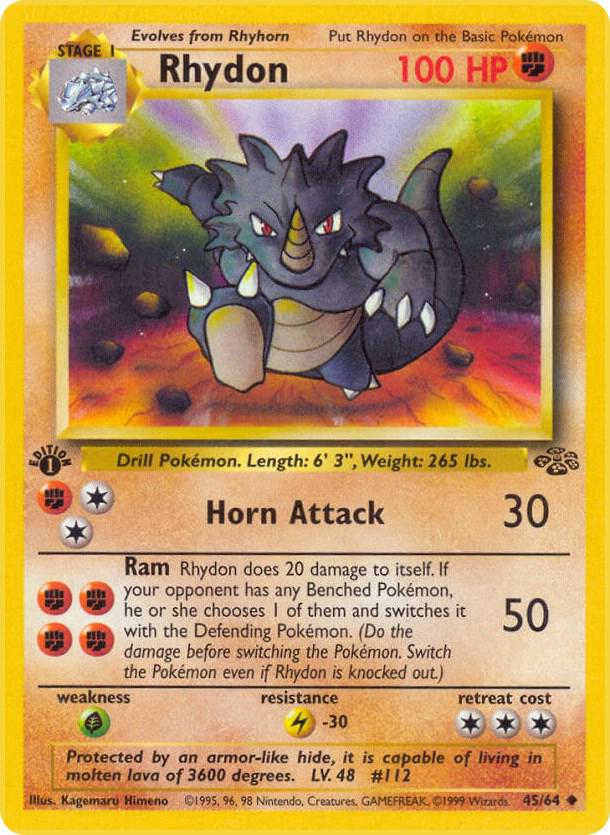 Rhydon - 45/64 - 1st Edition Uncommon