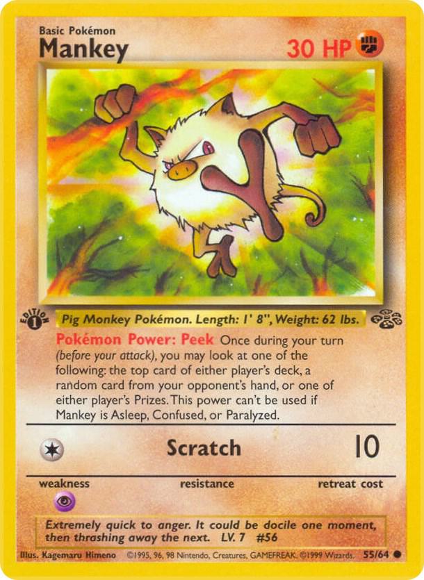 Mankey - 55/64 - Common