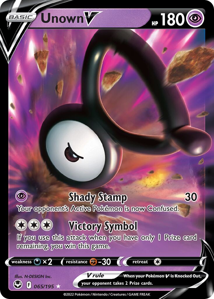 Unown V - 065/195 - Holo Rare V