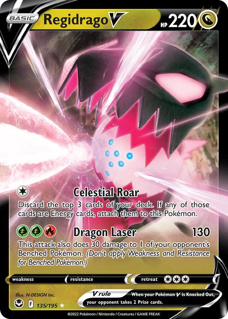Regidrago V - 135/195 - Holo Rare V