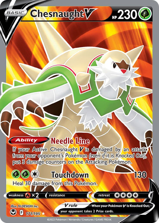 Chesnaught V - 171/195 - Rare Ultra