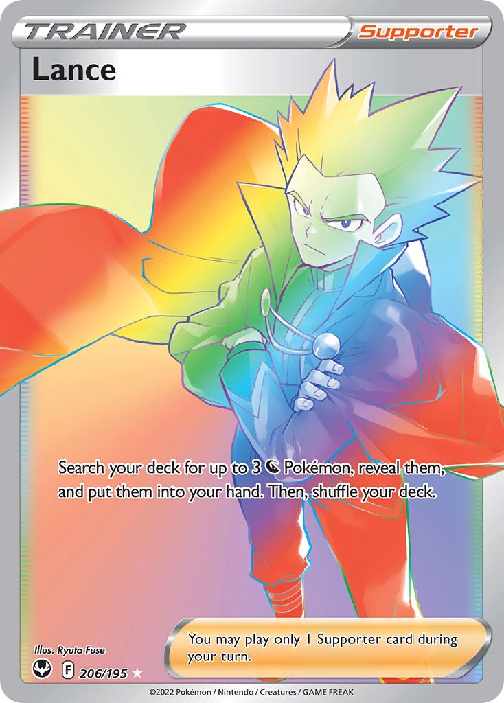 Lance - 206/195 - Rare Rainbow