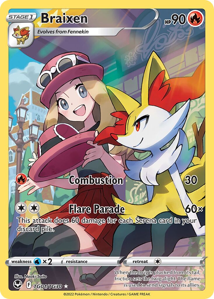 Braixen - TG01/TG30 - Rare Holo