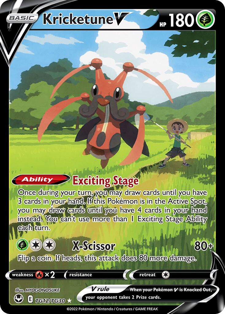 Kricketune V - TG12/TG30 - Holo Rare V