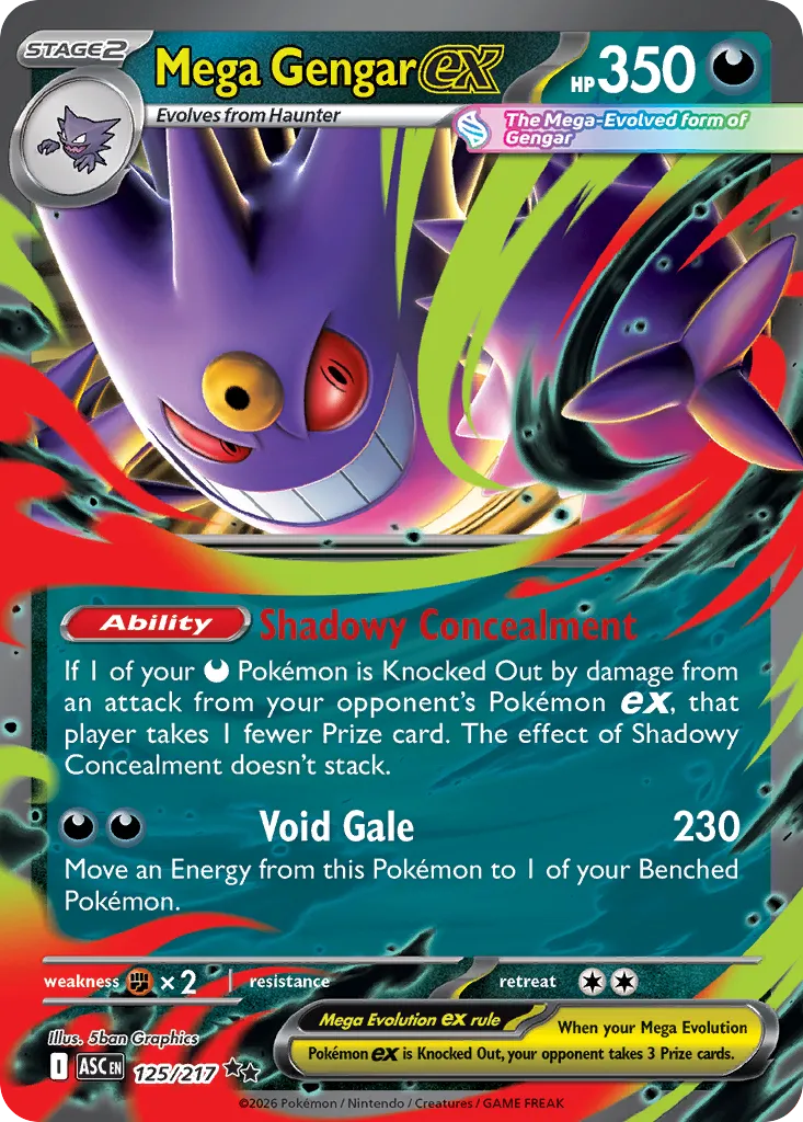 Mega Gengar ex - 125/217 - Double Rare