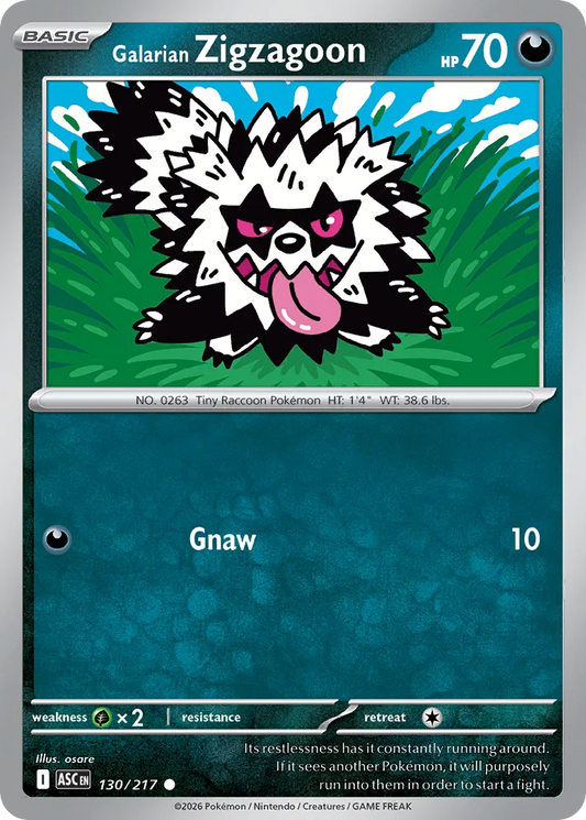 Galarian Zigzagoon - 130/217 - Common