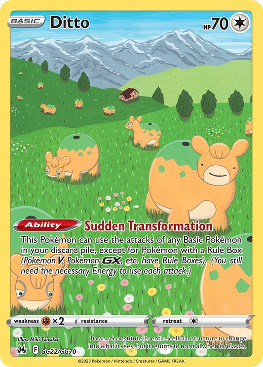 Ditto - GG22/GG70 - Rare Holo