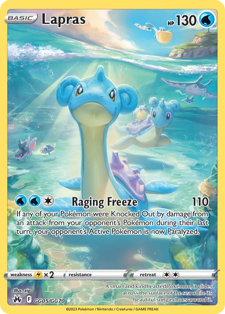 Lapras - GG05/GG70 - Rare Holo