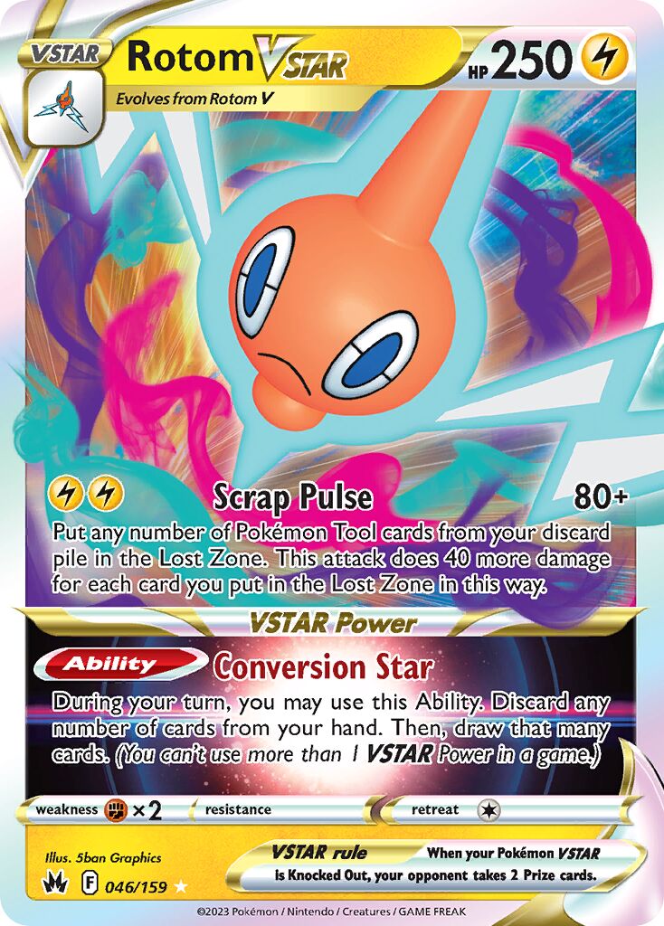 Rotom VSTAR - 046/159 - Holo Rare VSTAR