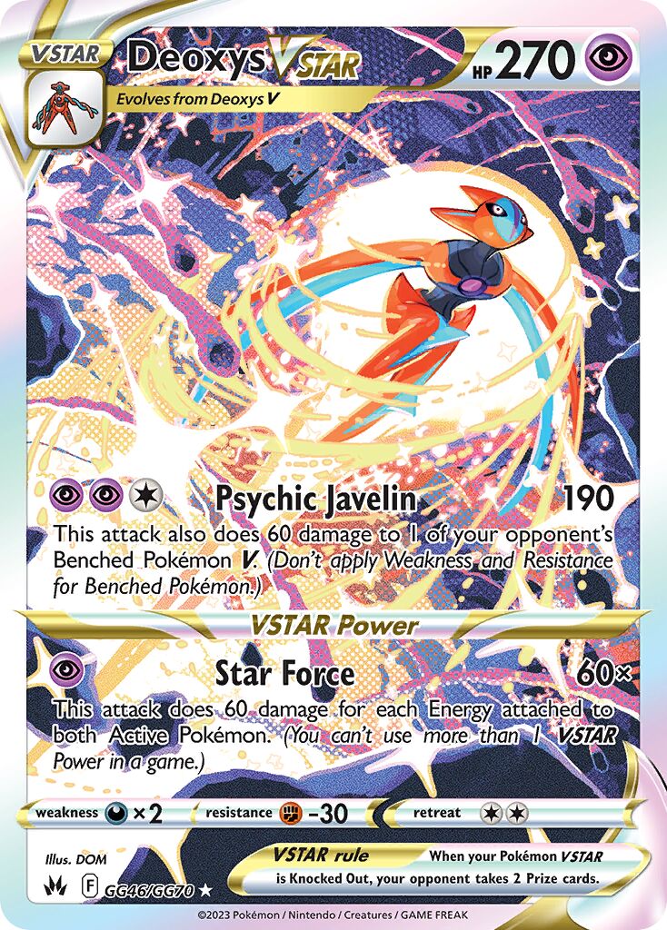Deoxys VSTAR - GG46/GG70 - Holo Rare VSTAR