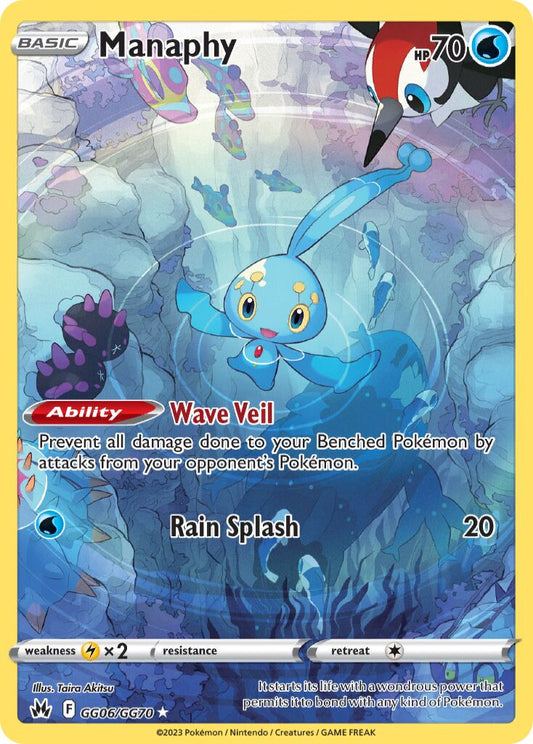 Manaphy - GG06/GG70 - Rare Holo