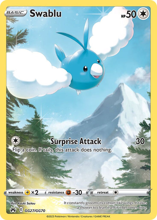 Swablu - GG27/GG70 - Rare Holo