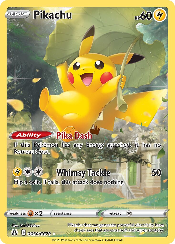 Pikachu - GG30/GG70 - Rare Holo