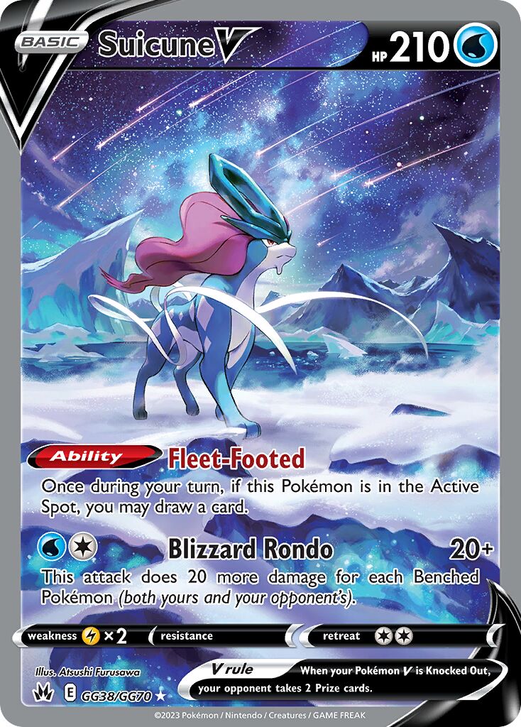 Suicune V - GG38/GG70 - Holo Rare V