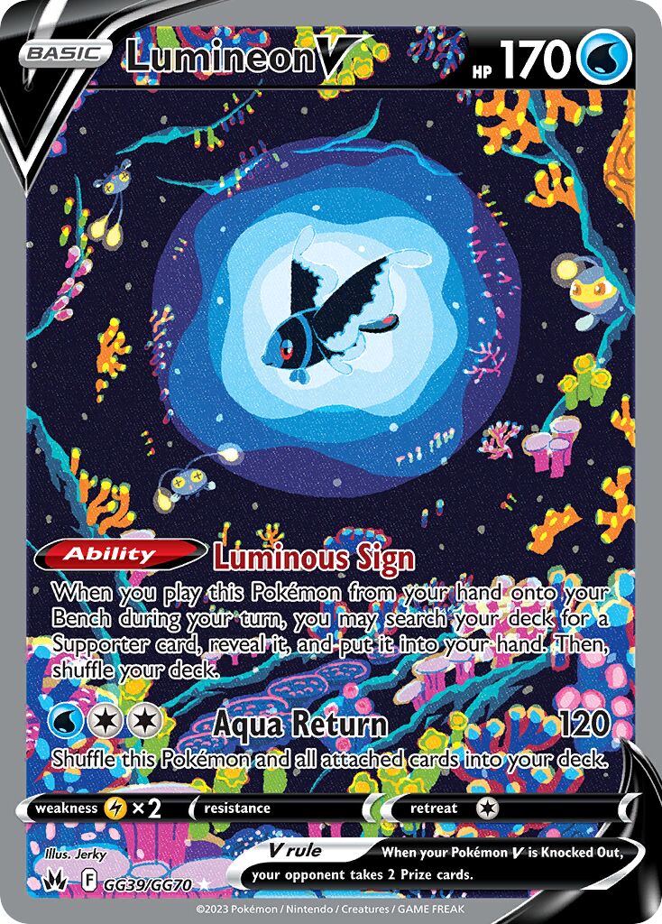 Lumineon V - GG39/GG70 - Holo Rare V
