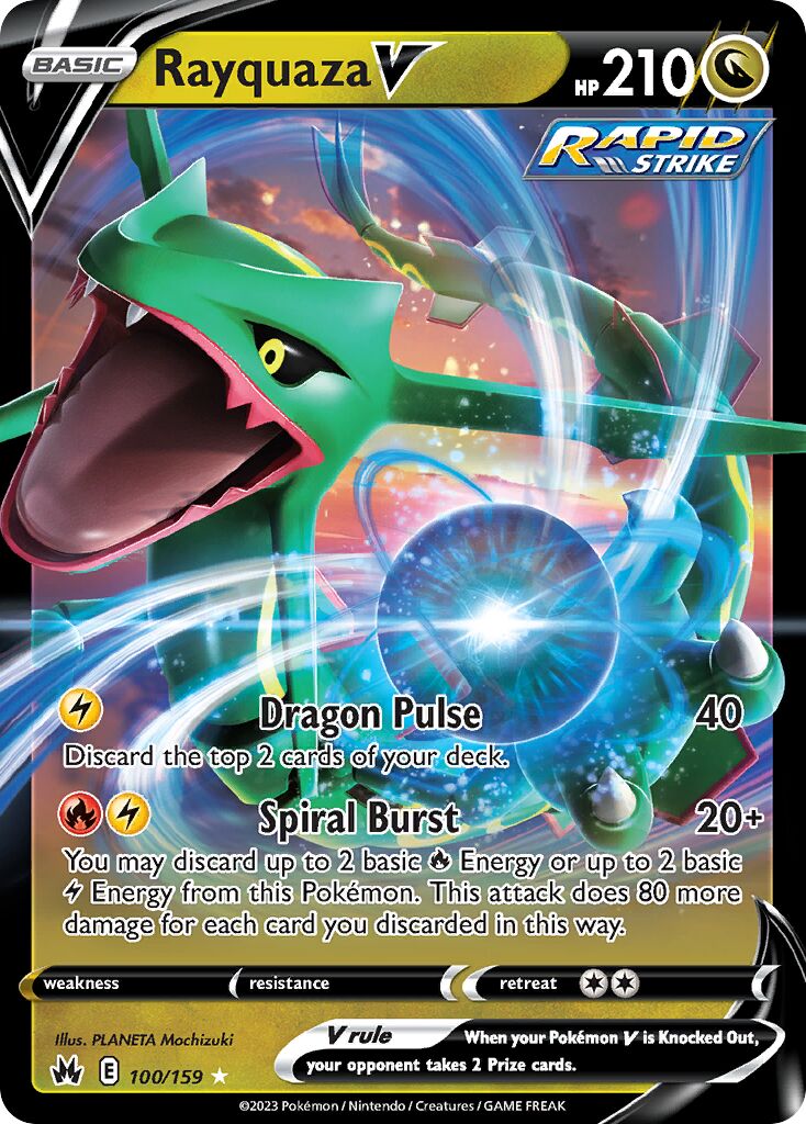Rayquaza V - 100/159 - Holo Rare V