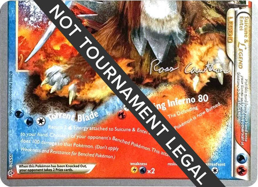 Suicune & Entei Legend LEGEND (95) - 2011 (Ross Cawthon) - 95/95 - Holo Rare