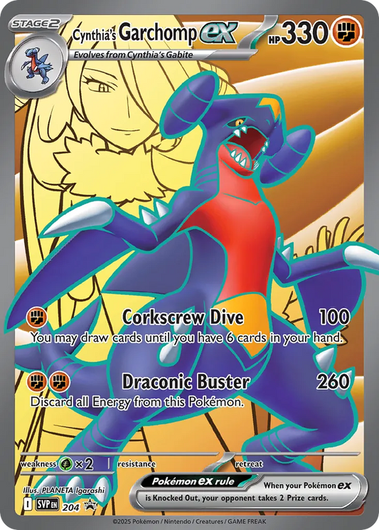 Cynthia's Garchomp ex - 204 - Promo