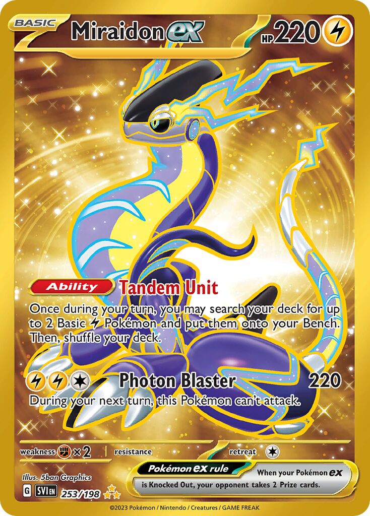 Miraidon ex - 253/198 - Hyper Rare
