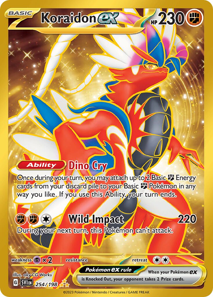 Koraidon ex - 254/198 - Hyper Rare