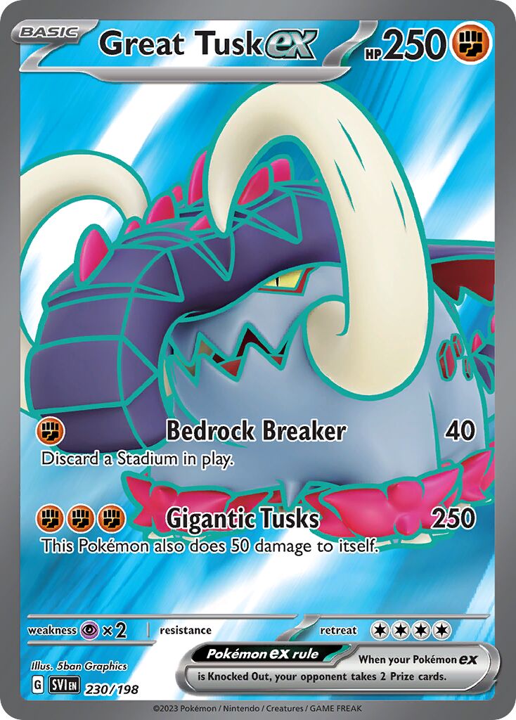 Great Tusk ex - 230/198 - Ultra Rare