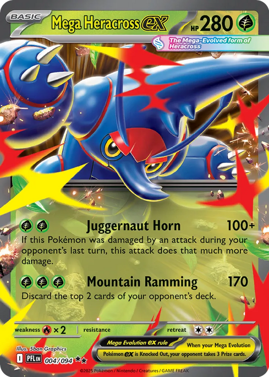 Mega Heracross ex - 004/094 - Double Rare