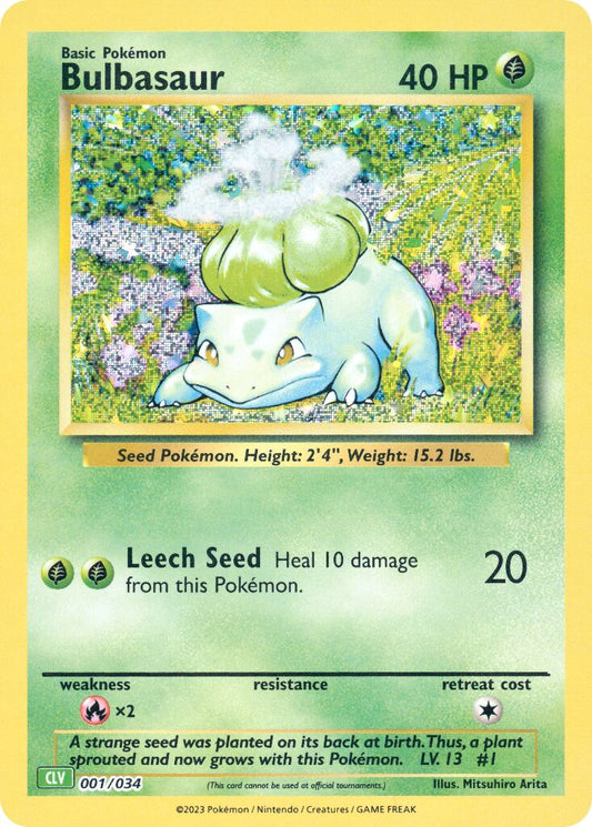 Bulbasaur - 001/034 - Classic Collection