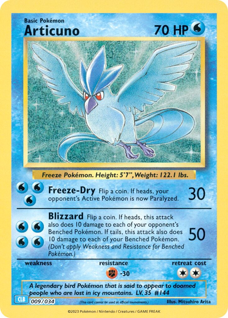 Articuno - 009/034 - Classic Collection