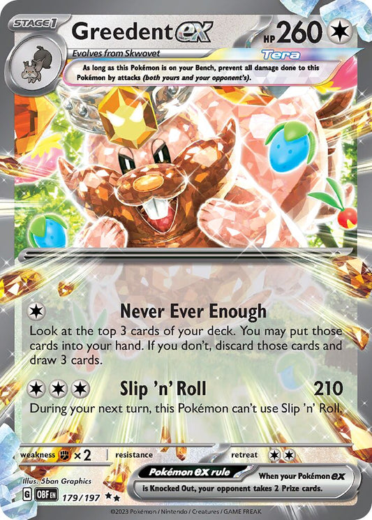 Greedent ex - 179/197 - Double Rare