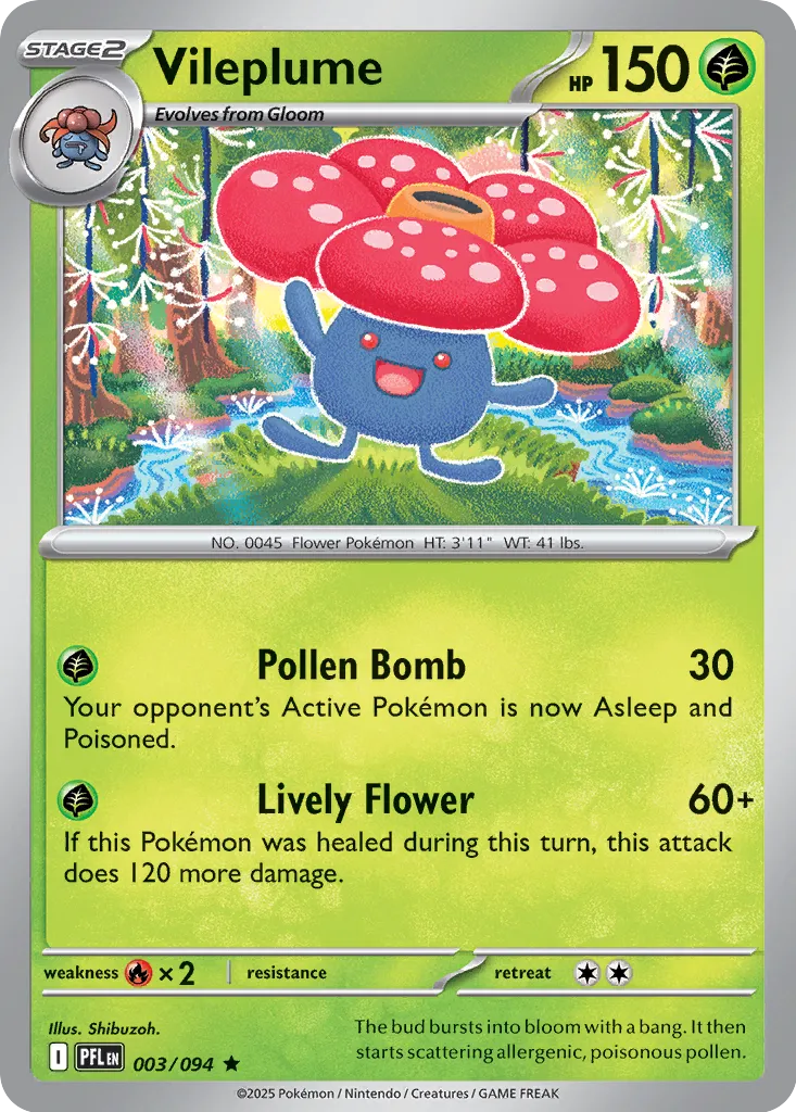 Vileplume - 003/094 - Rare