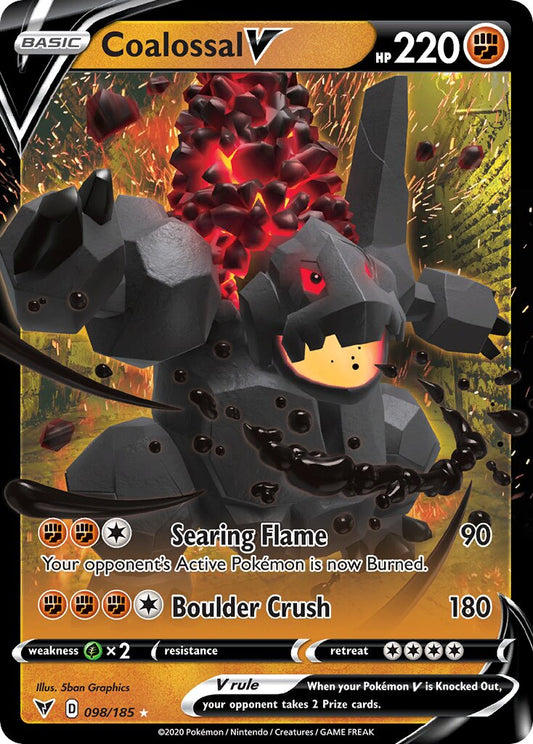 Coalossal V - 098/185 - Holo Rare V