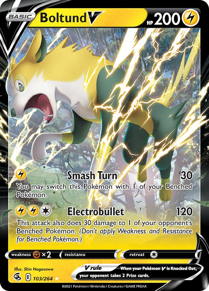 Boltund V - 103/264 - Holo Rare V