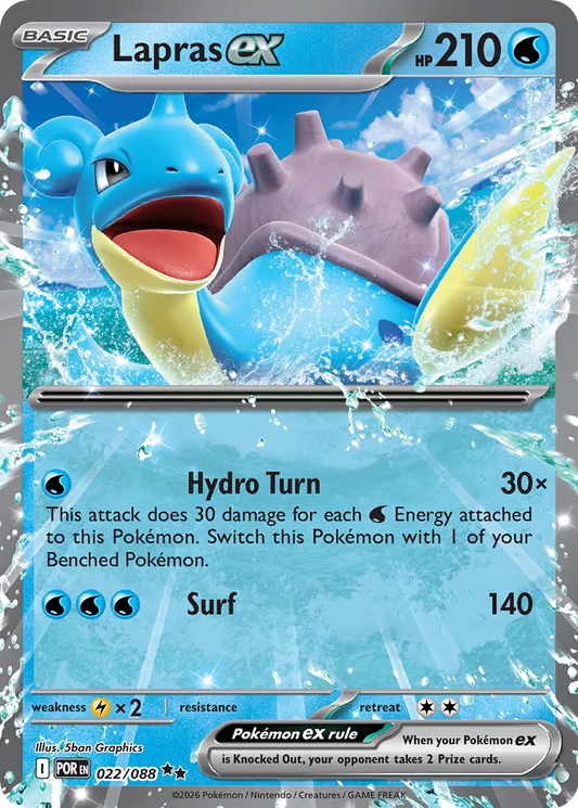 Lapras ex - 022/088 - Double Rare