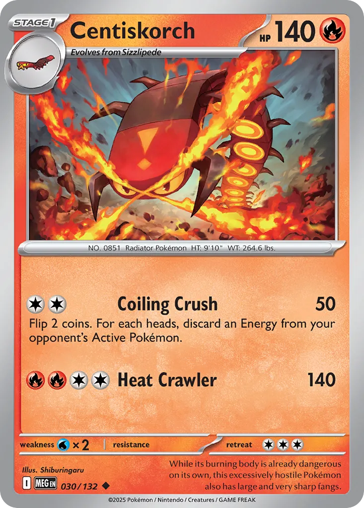 Centiskorch - 030/132 - Uncommon
