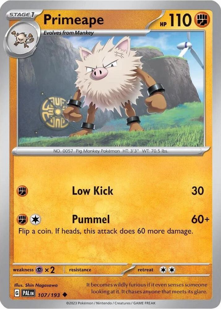 Primeape - 107/193 (Cosmos Holo) - 107/193 - Uncommon