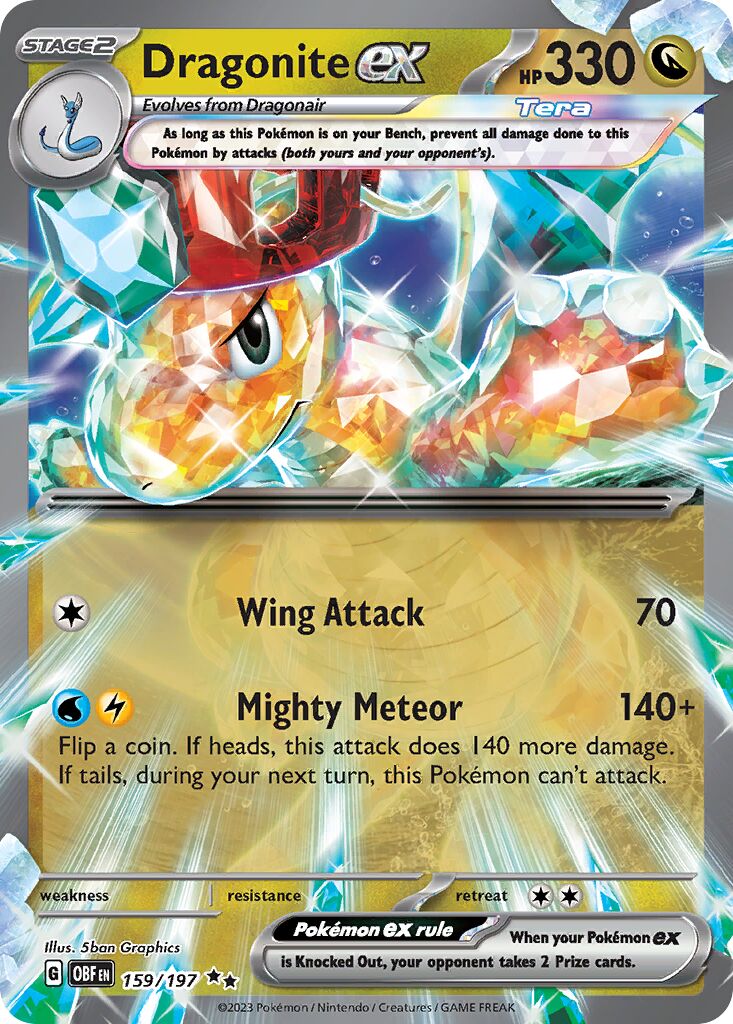Dragonite ex - 159/197 - Double Rare