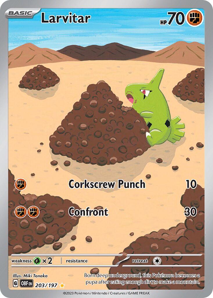 Larvitar - 203/197 - Illustration Rare