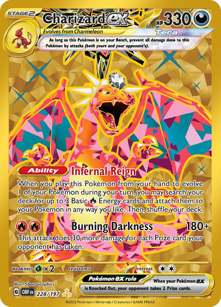 Charizard ex - 228/197 - Hyper Rare